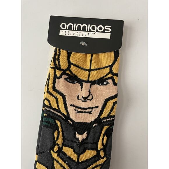Marvel Loki Season Socks Animigos Collection BIO WORLD Size 10-13 UNUSED - Picture 3 of 7